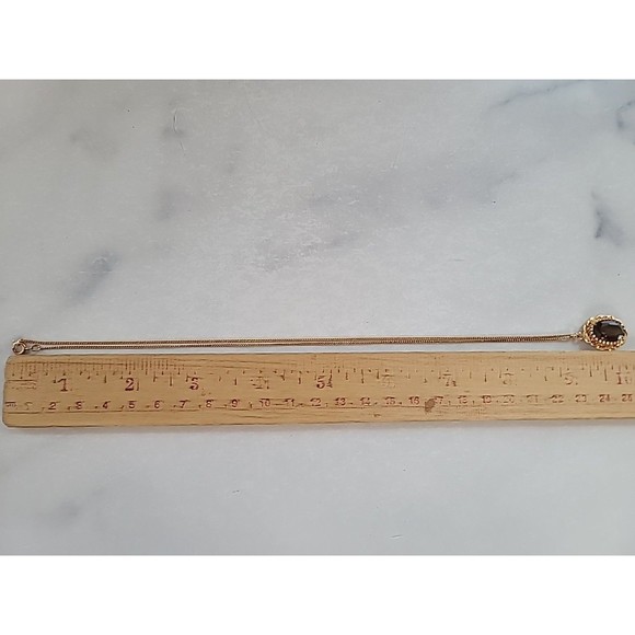 Atlas 12K GF Oval Shaped Pendant Quartz Vintage - Picture 10 of 10